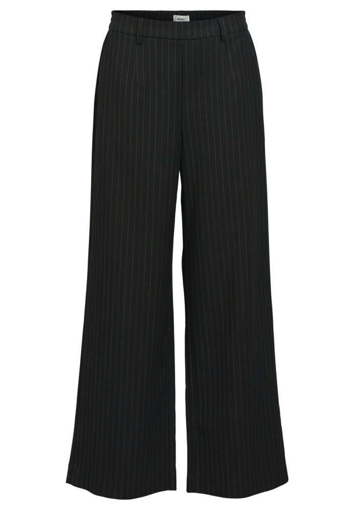 OBJLISA WIDE PANT AOP NOOS 23040544 BLACK/GREY